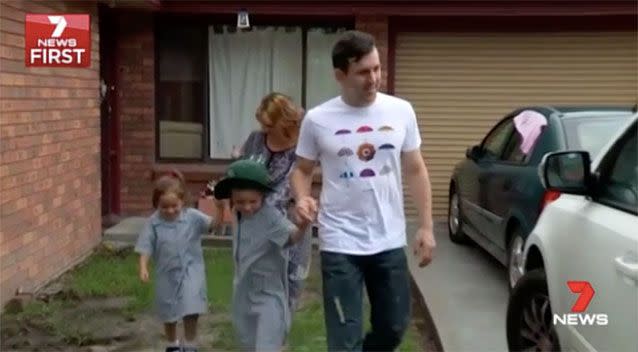 The Gleeson family. Picture: 7 News