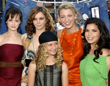 Alexis Bledel , Amber Tamblyn , Blake Livley, America Ferrera and Jenna Boyd at the Hollywood premiere of Warner Bros. Pictures' The Sisterhood of the Traveling Pants