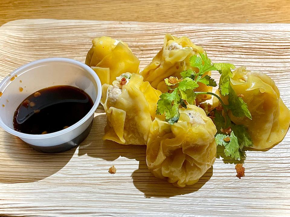 Steamed dumplings from Thai Mango in New Smyrna Beach.