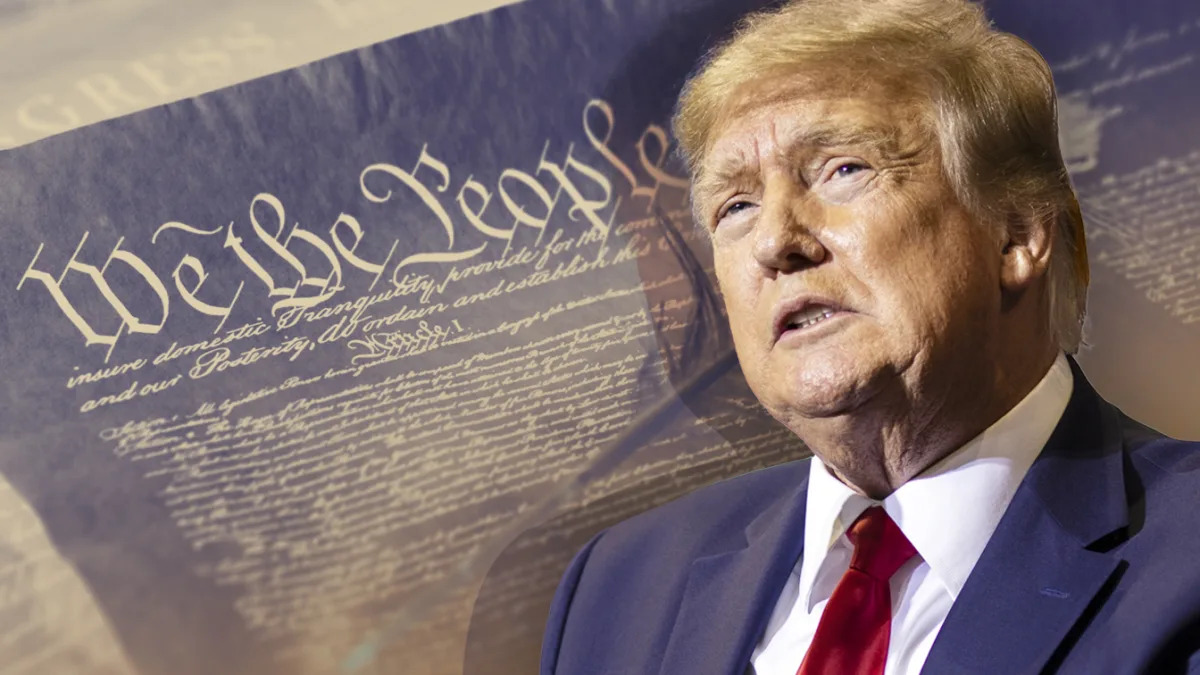 Trump tries to clarify call for 'termination' of parts of Constitution amid back..