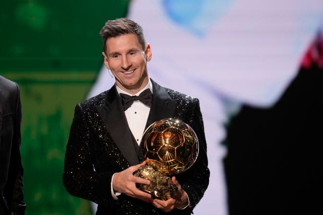 Paris St Germain forward player Lionel Messi won a seventh Ballon d'Or