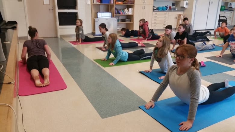 Feeling the zen at Stratford Elementary: Grade 6 students learn about yoga, mindfulness and meditation