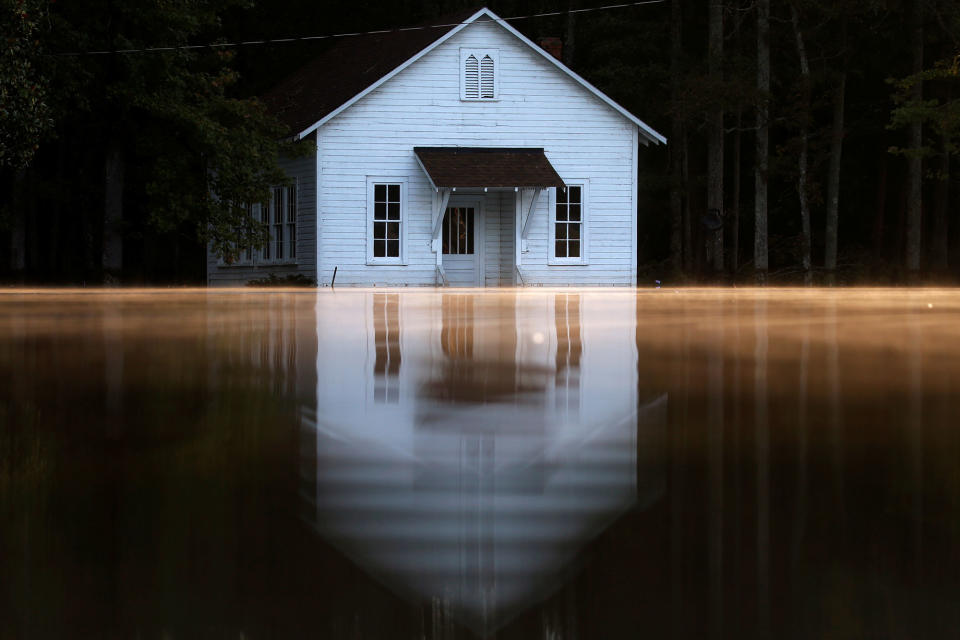 Hurricane Matthew aftermath in North Carolina