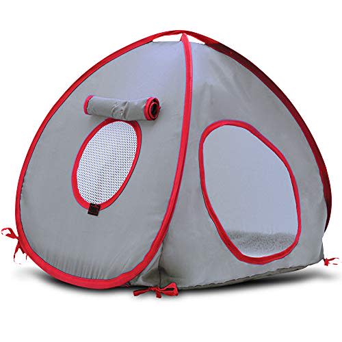 Living World Tent for Pets, Grey/Red (Amazon / Amazon)