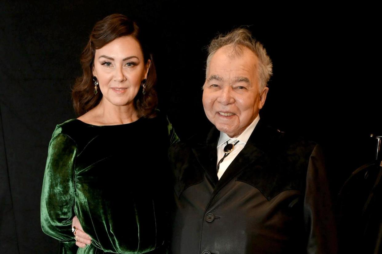 Fiona Whelan Prine and John Prine at the Grammys on 26 January 2020 in Los Angeles, California: Kevin Winter/Getty Images for The Recording Academy