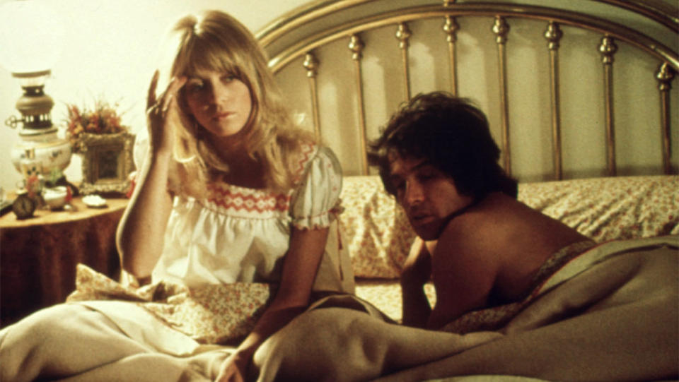 Goldie Hawn and Warren Beatty in SHAMPOO, 1975