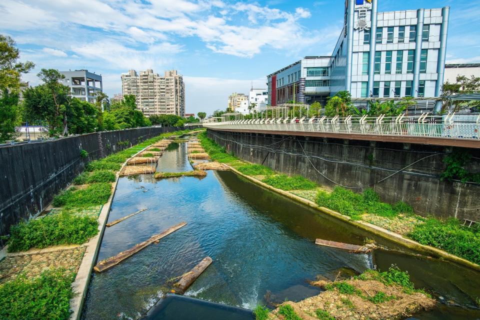 醜小鴨翻轉大窠坑溪重現河川綠生活。   圖：新北市水利局提供