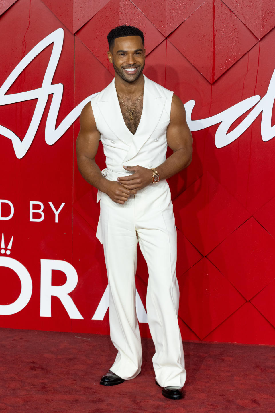 Lucien Laviscount at The Fashion Awards 2023, Presented by Pandora held at the Royal Albert Hall on December 4, 2023 in London, England. (Photo by Adam Duke/WWD via Getty Images)