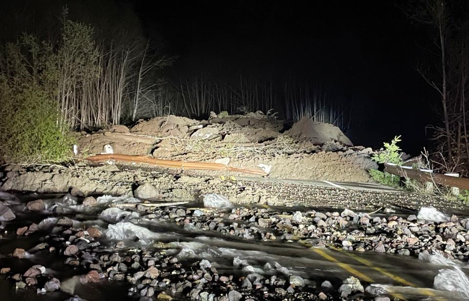 The mudslide on State Route 504 happened near Coldwater Lake, according to the Washington State Department of Transportation.