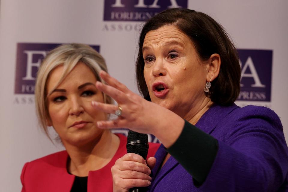 Mary Lou McDonald has said Irish unity is now within ‘touching distance’ (Getty Images)