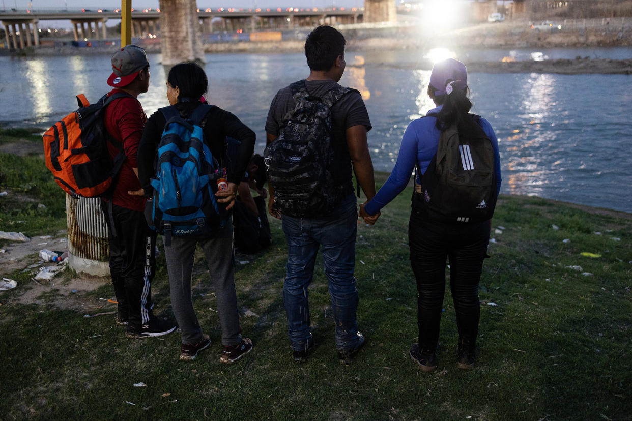 In this attempt to cross the river, a woman has drowned and her body was recovered by Mexican authorities a few miles down river the next day. (Andrew Lichtenstein / Corbis via Getty Images)