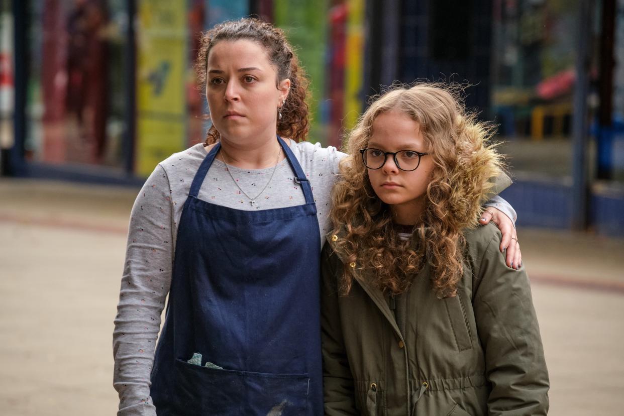 <p>Dani Harmer is reprising her role as Tracy Beaker playing a single mum to Jess (Emma Maggie Davies) in 'My Mum Tracy Beaker' on CBBC</p> (BBC/Matt Squire)