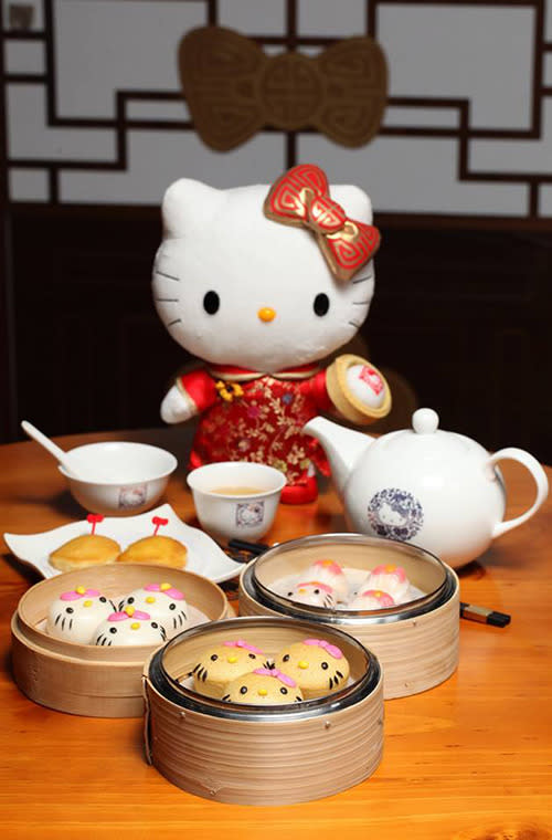 The restaurant, which is in the Yau Ma Tei neighborhood on the Kowloon peninsula, has branded pretty much every single thing Hello Kitty.