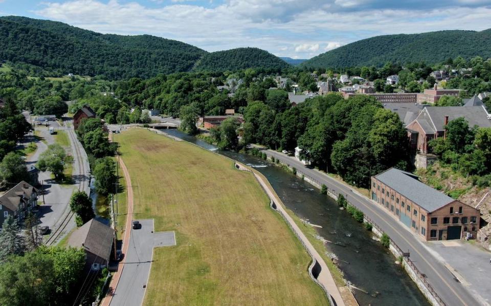 A view of the Talleyrand Park waterfront in Bellefonte on Monday, July 13, 2020.