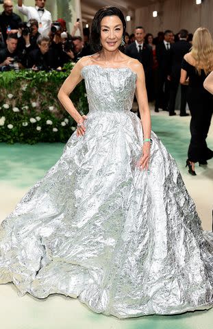 <p>Dimitrios Kambouris/Getty</p> Michelle Yeoh at the 2024 Met Gala