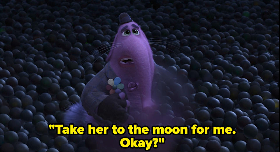 "Take her to the moon for me. Okay?"