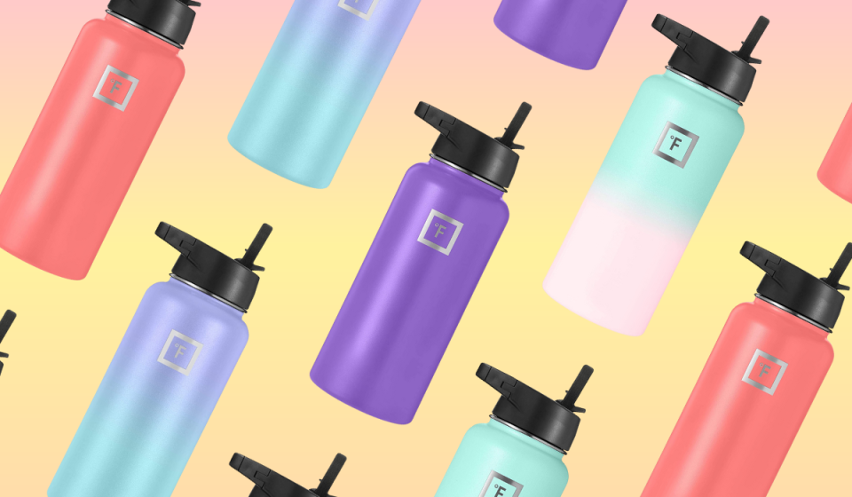 iron flask water bottles in different colors