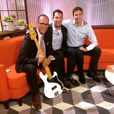 <p>Stefan Holt Instagram</p> Lester Holt with his sons Stefan Holt and Cameron Holt.