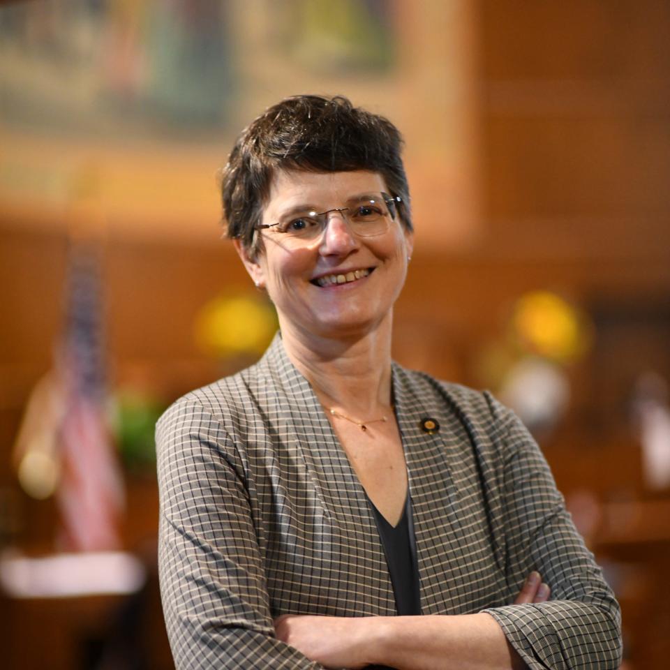 Elizabeth Steiner is one of two Democrats running for state treasurer.