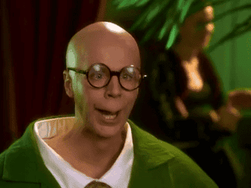 Dana Carvey in the turtle costume making a strange turtle motion