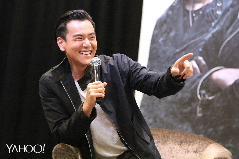 "Cold War 2″ star, Taiwanese actor Eddie Peng, at a press conference event on Tuesday, 8 July.