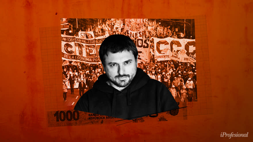 Juan Grabois, aliado del Gobierno, fue muy crítico de los anuncios de Batakis y adelantó protestas callejeras de los movimientos piqueteros