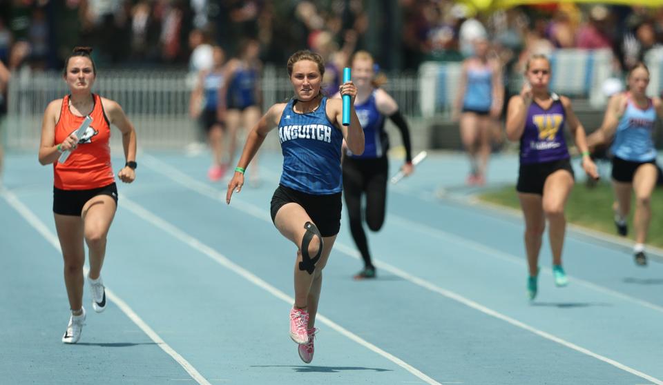 High School athletes gather at BYU in Provo to compete for the state track and field championships on Saturday, May 20, 2023. | Scott G Winterton, Deseret News