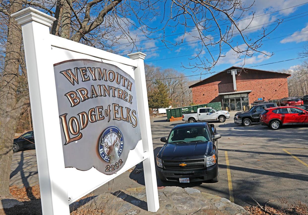 The Weymouth-Braintree Lodge of Elks building was a Disabled American Veterans hall. Tuesday, Feb. 14, 2023.