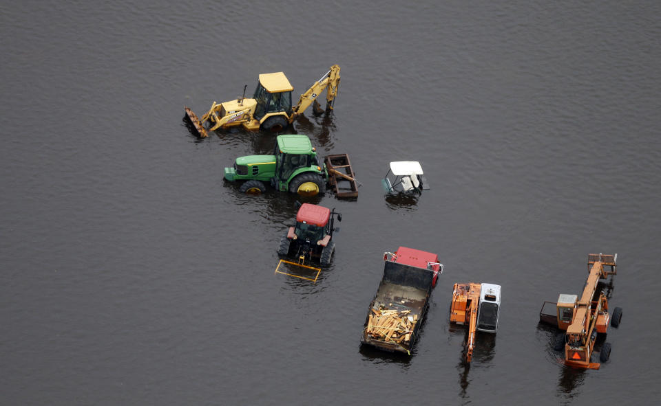 Farm equipment near Trenton.&nbsp;