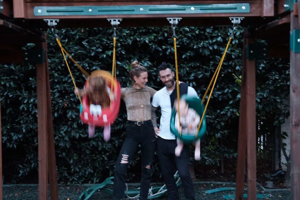 Adam Levine, Behati Prinsloo and kids