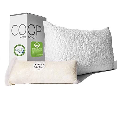 As Seen on TV Miracle Bamboo Pillow, Queen Shredded Memory Foam Pillow with Viscose from Bamboo Cover