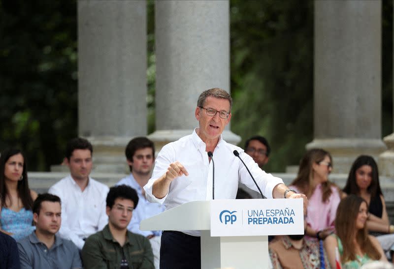 FILE PHOTO: Spain's People's Party holds rally in Madrid ahead of election