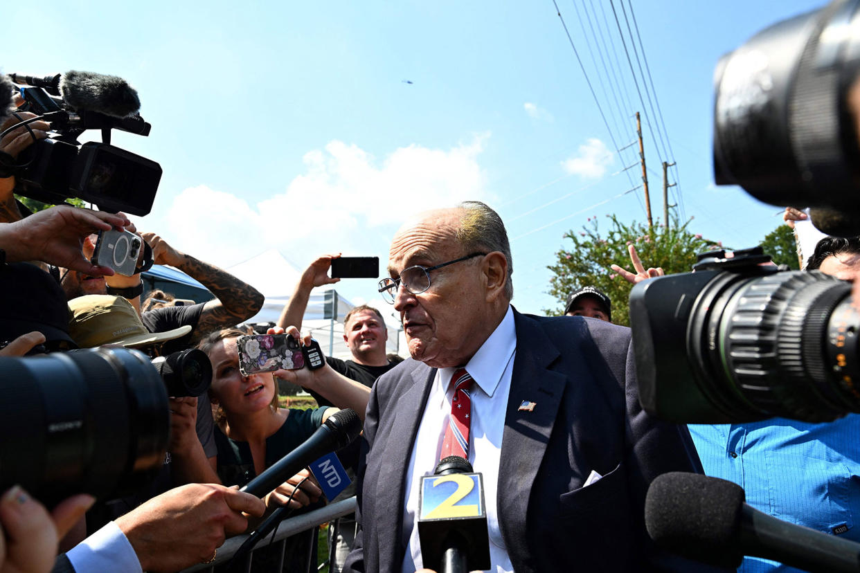 Rudy Giuliani CHANDAN KHANNA/AFP via Getty Images