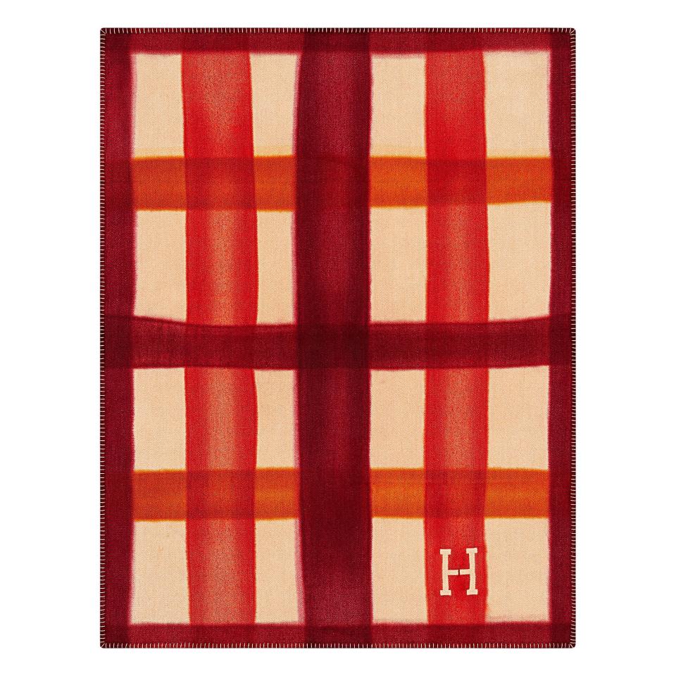 Tartan dye woven blanket; $4,500. hermes.com