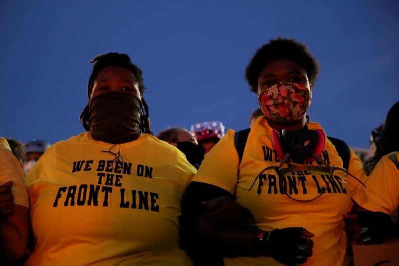 FILE PHOTO: Protest against racial inequality in Portland