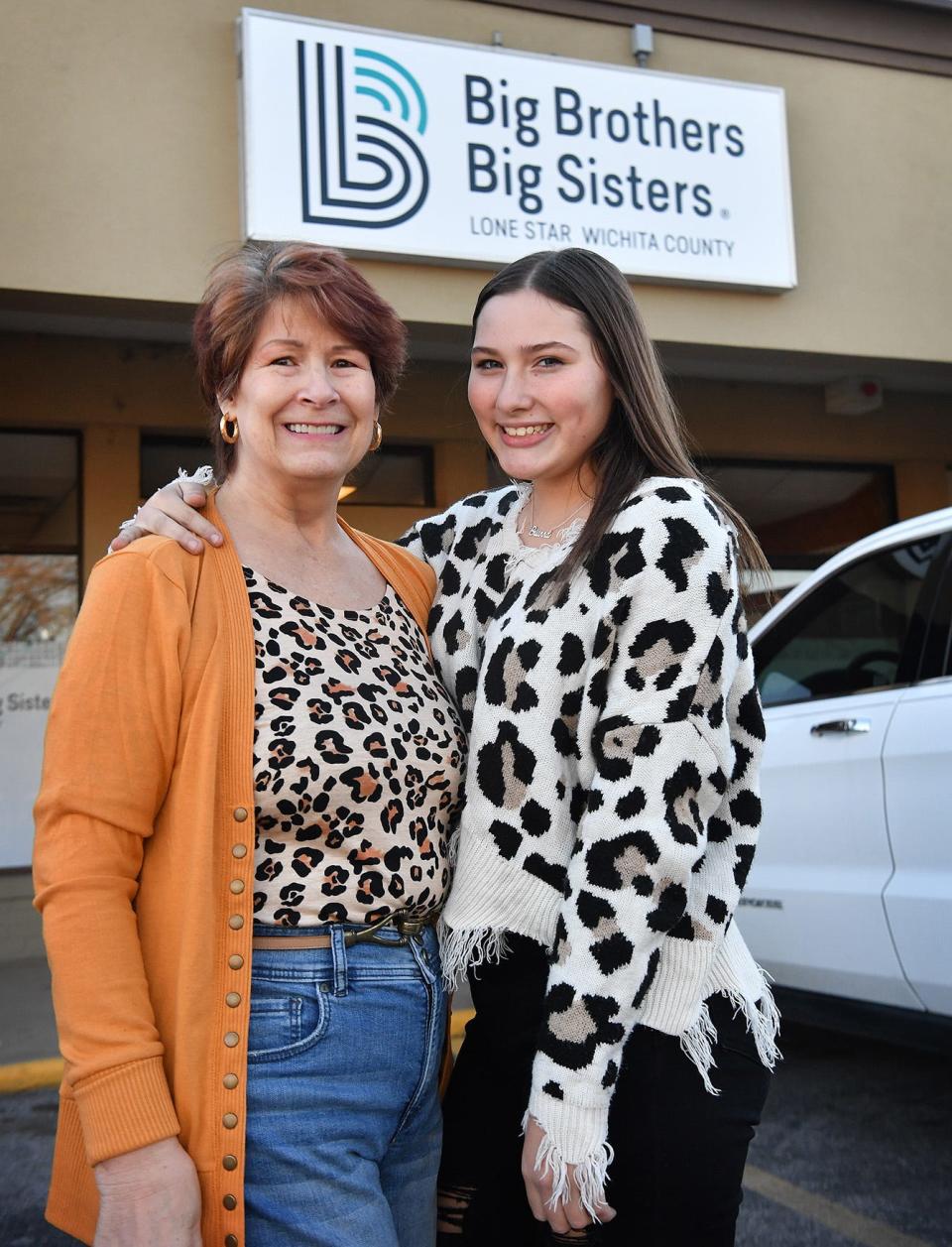 Sandra Brooks, left, and Brianna Mendieta were matched by Big Brothers Big Sisters in December of 2019 and both have been thrilled with the connection. 