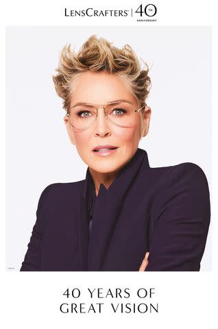 Courtesy LensCrafters Sharon Stone for LensCrafters