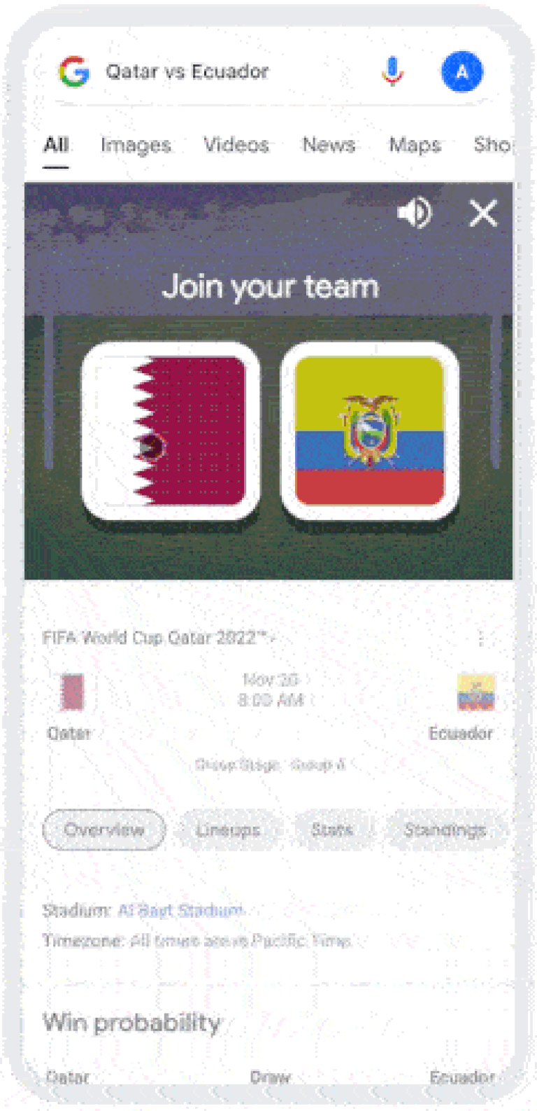 Mini Cup, el juego de penales de Google para el Mundial Qatar 2022
