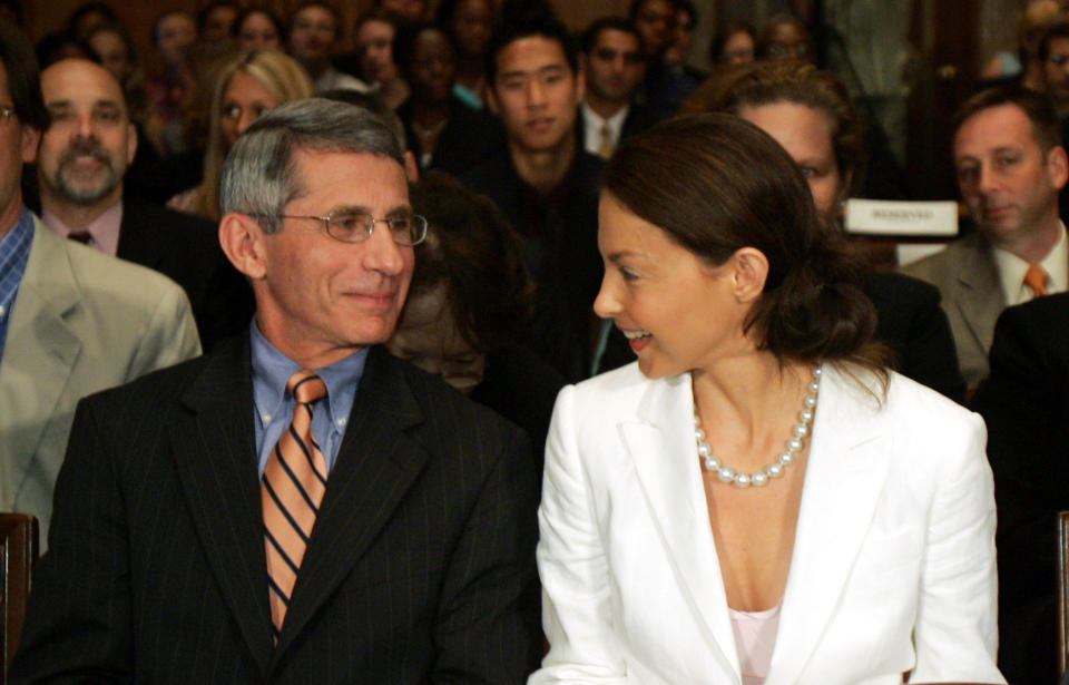 Anthony Fauci with Ashley Judd