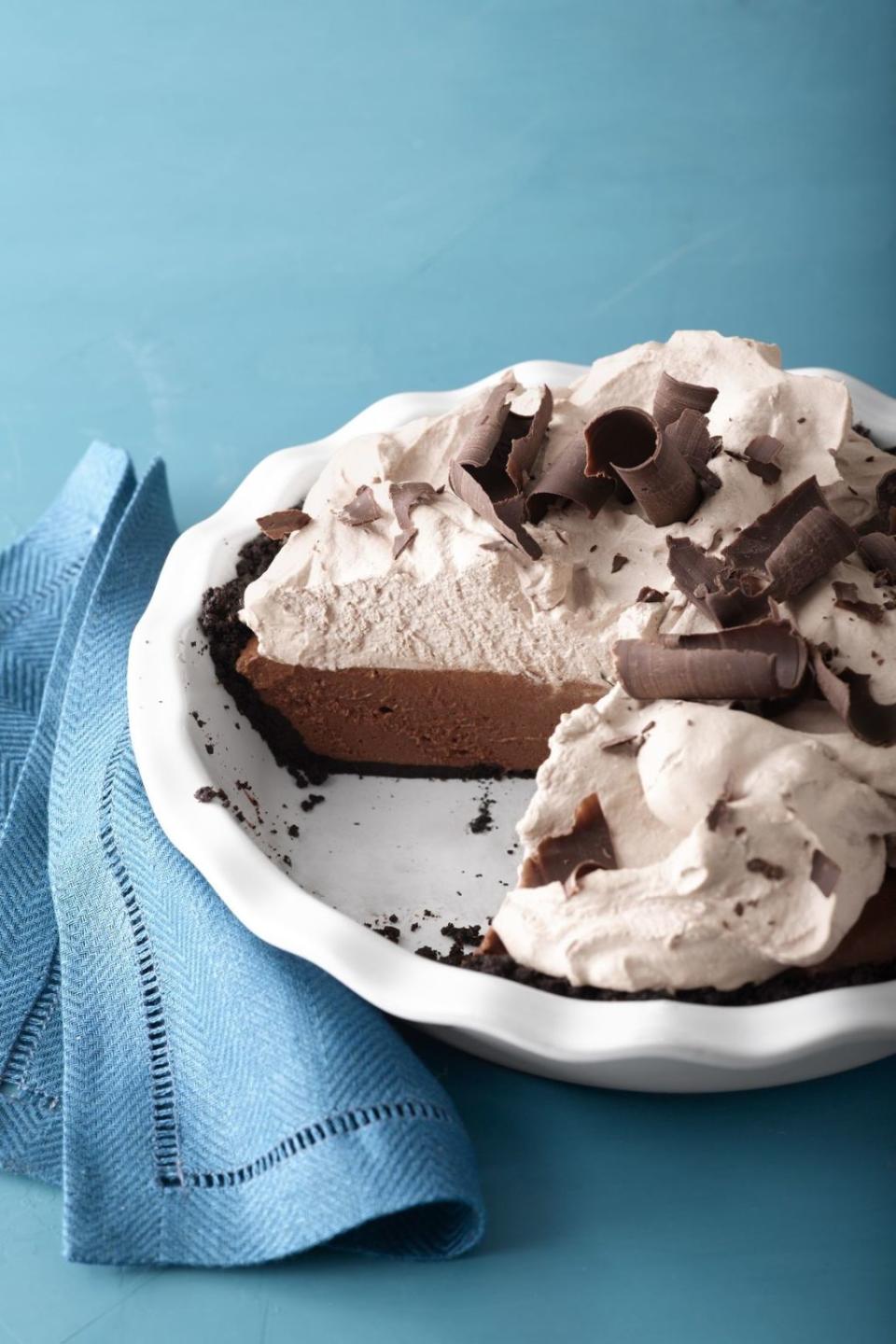 No-Bake Chocolate Mousse Pie: September 1962