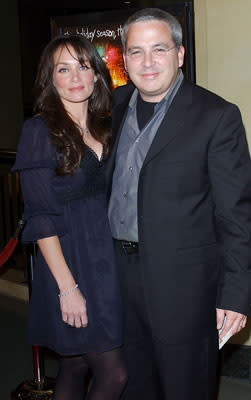 Kristen Cloke and Glen Morgan , director at the Los Angeles premiere of Weinstein Company's Black Christmas