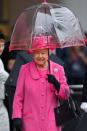 <p>She knows a bright colour doesn't go astray on a grim day.</p>