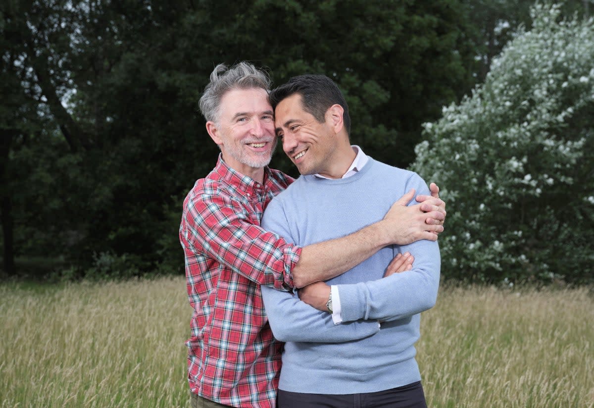 Peter McGrath and David Cabreza were the first couple who married following the 2013 law change.  (Matt Writtle)