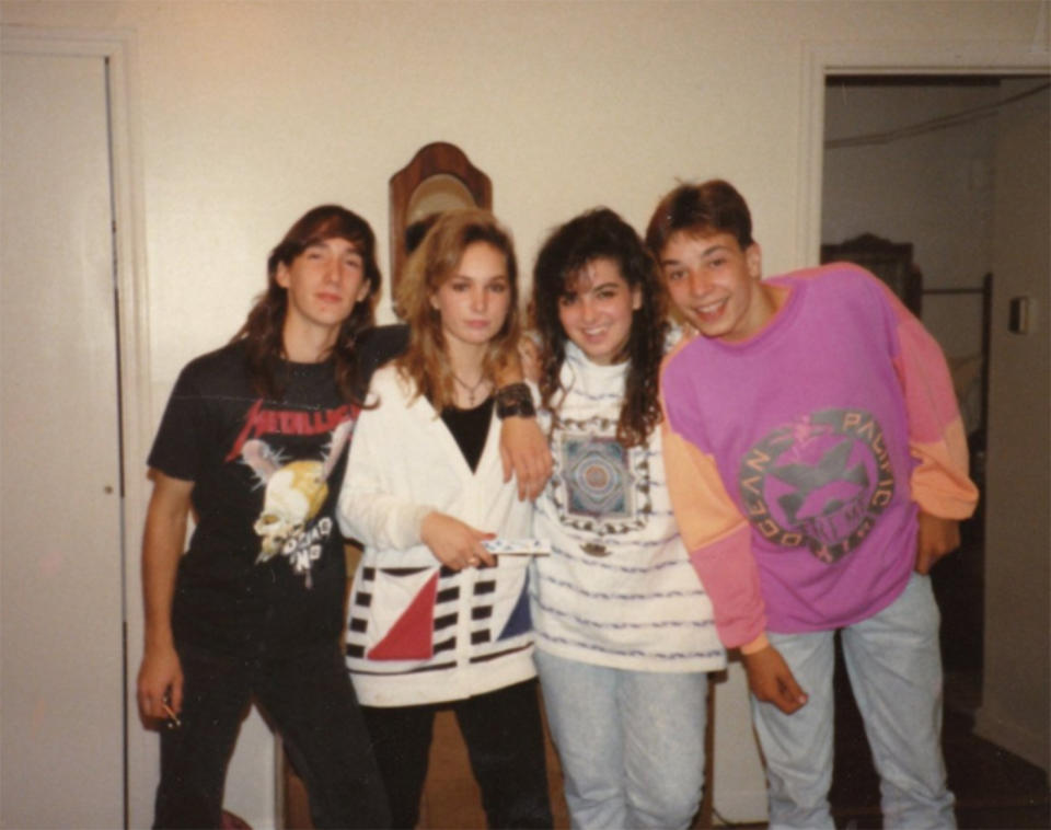 <p>The future host of <i>The Tonight Show</i> gave us serious “#SquadGoals” with this snapshot. The OP shirt and the light denim jeans are early-’90s perfection. (Photo: <a rel="nofollow noopener" href="https://twitter.com/jimmyfallon/status/913819544438878214" target="_blank" data-ylk="slk:Jimmy Fallon via Instagram;elm:context_link;itc:0;sec:content-canvas" class="link ">Jimmy Fallon via Instagram</a>) </p>