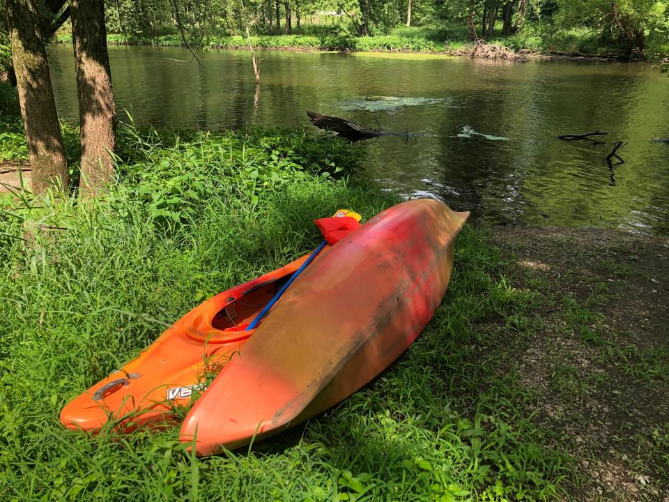 Kayaks and canoes and be rented on the Tippecanoe River at Potawatomi Wildlife Park near Bourbon.