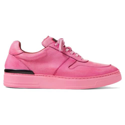 <p><a class="link " href="https://dukeanddexter.com/products/ritchie-custom-pink-sneaker" rel="nofollow noopener" target="_blank" data-ylk="slk:SHOP;elm:context_link;itc:0;sec:content-canvas">SHOP</a></p><p>September needn’t spell head-to-toe neutrals. In fact, a custom pair of pink Duke and Dexters may be just the thing you need to propel you to step outdoors on these colder mornings.</p><p>£350; <a href="https://dukeanddexter.com/products/ritchie-custom-pink-sneaker" rel="nofollow noopener" target="_blank" data-ylk="slk:dukeanddexter.com;elm:context_link;itc:0;sec:content-canvas" class="link ">dukeanddexter.com</a></p>