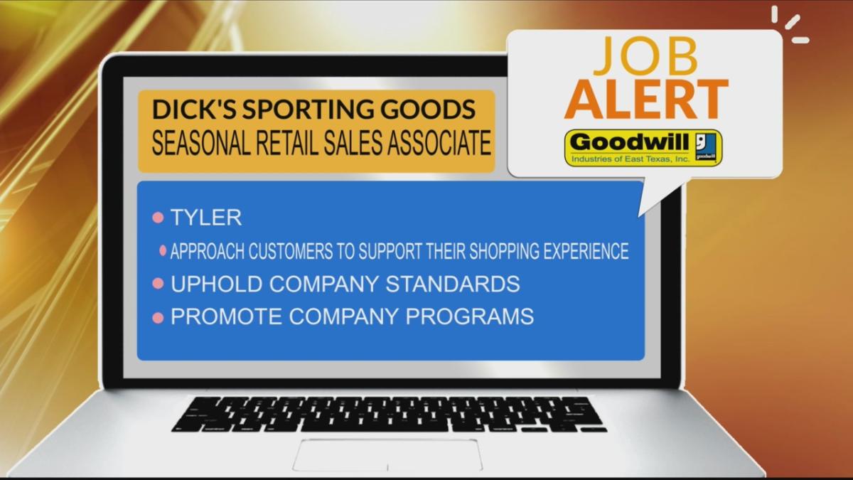 Job Alert Dicks Sporting Goods In Tyler Needs A Seasonal Retail Associate 