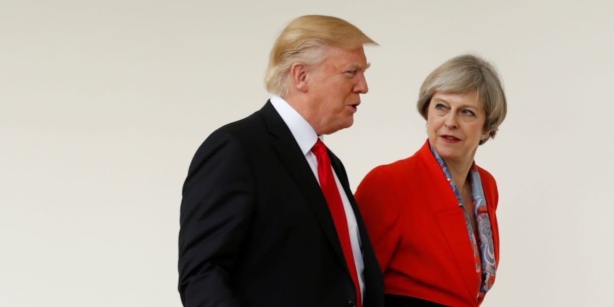 Theresa May Donald Trump