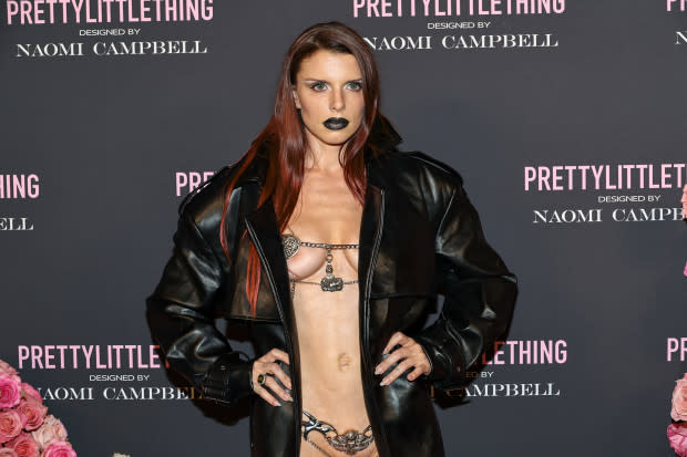 NEW YORK, NEW YORK - SEPTEMBER 05: (EDITORS NOTE: Image contains partial nudity.) Julia Fox attends the PrettyLittleThing x Naomi Campbell runway show at Cipriani 25 Broadway on September 05, 2023 in New York City. (Photo by Jamie McCarthy/Getty Images)<p>Jamie McCarthy/Getty Images</p>