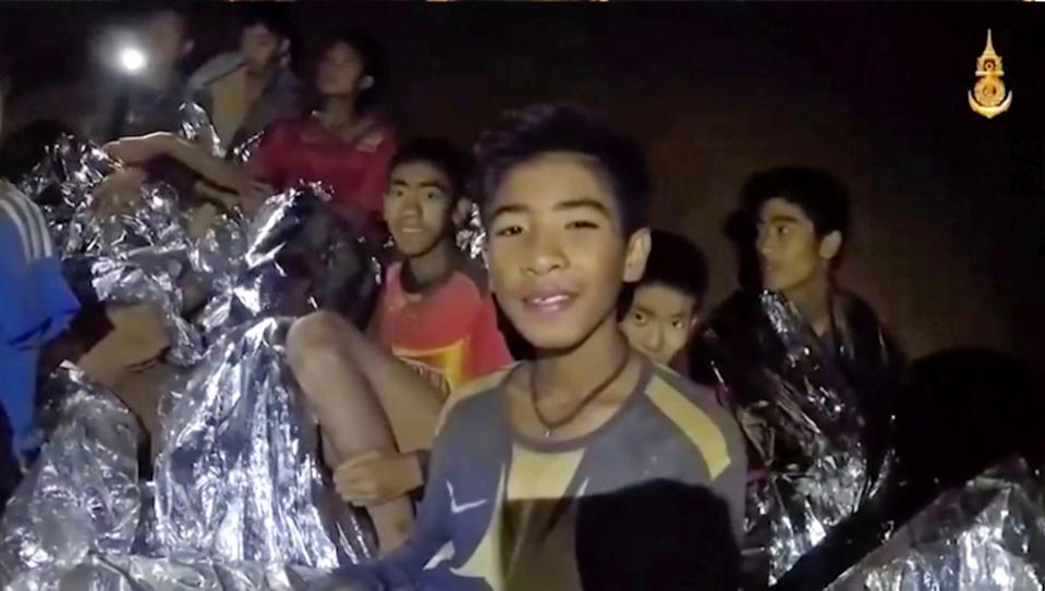 thai soccer team in cave